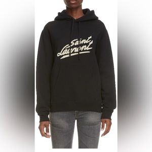 Saint Laurent Logo Hoodie